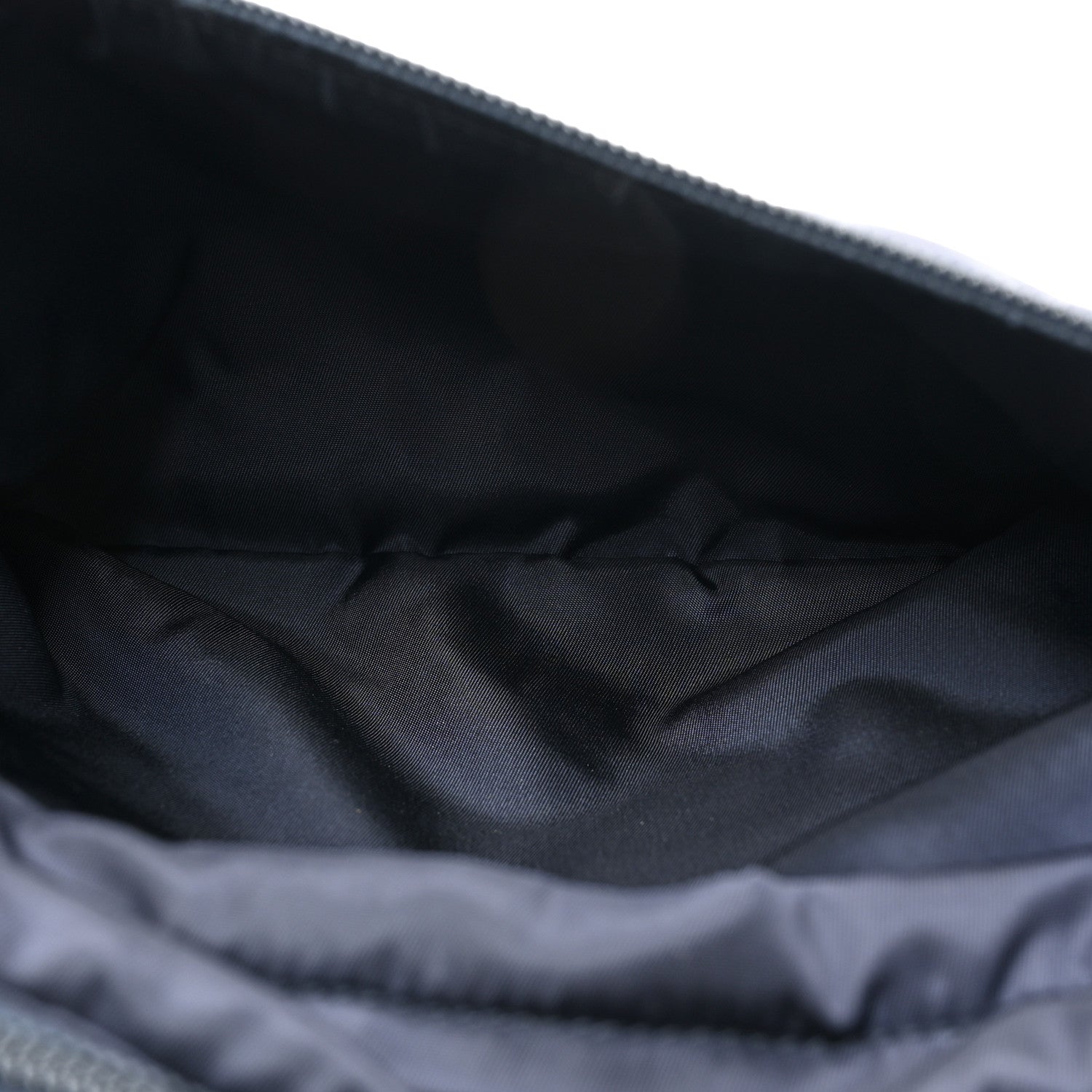 Prada Re-Nylon Saffiano Double Snap Buckle Zip Flap Shoulder Bag Bleu 6 of 12