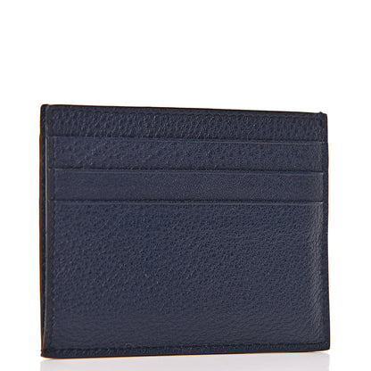 Prada Vitello Grain Card Holder Baltico 3 of 9