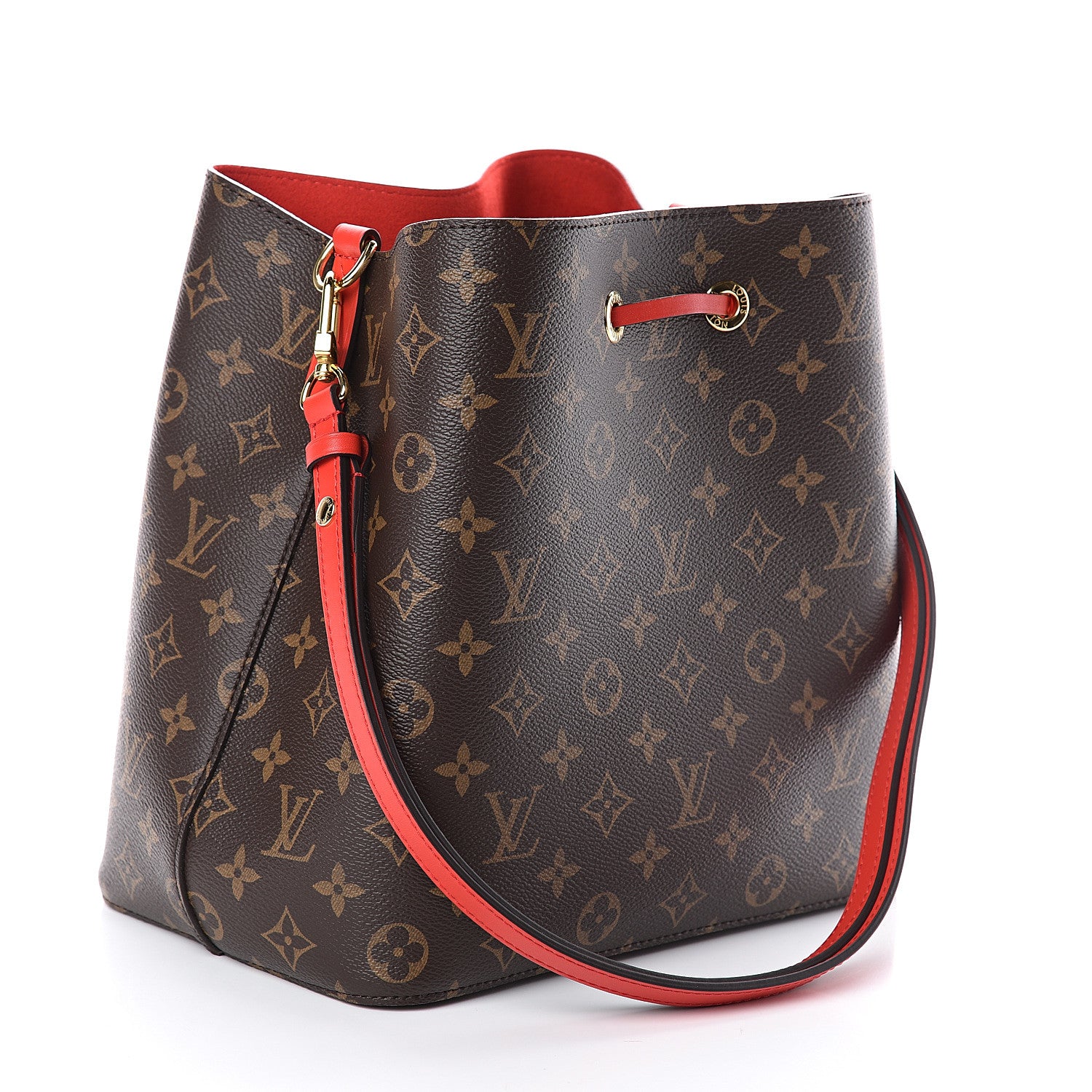 Louis Vuitton Monogram Braided Neonoe Coquelicot 2 of 9
