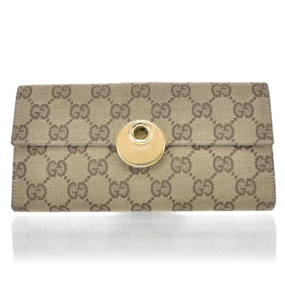 Gucci Monogram Continental Eclipse Wallet Pink 1 of 8