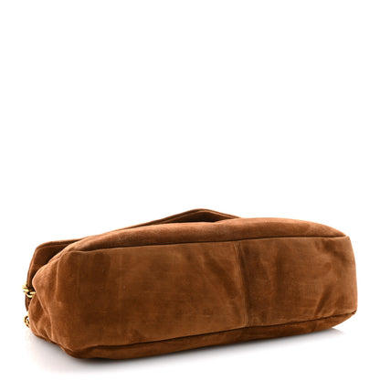 Saint Laurent Suede Large Calypso Caramel Cognac 4 of 10