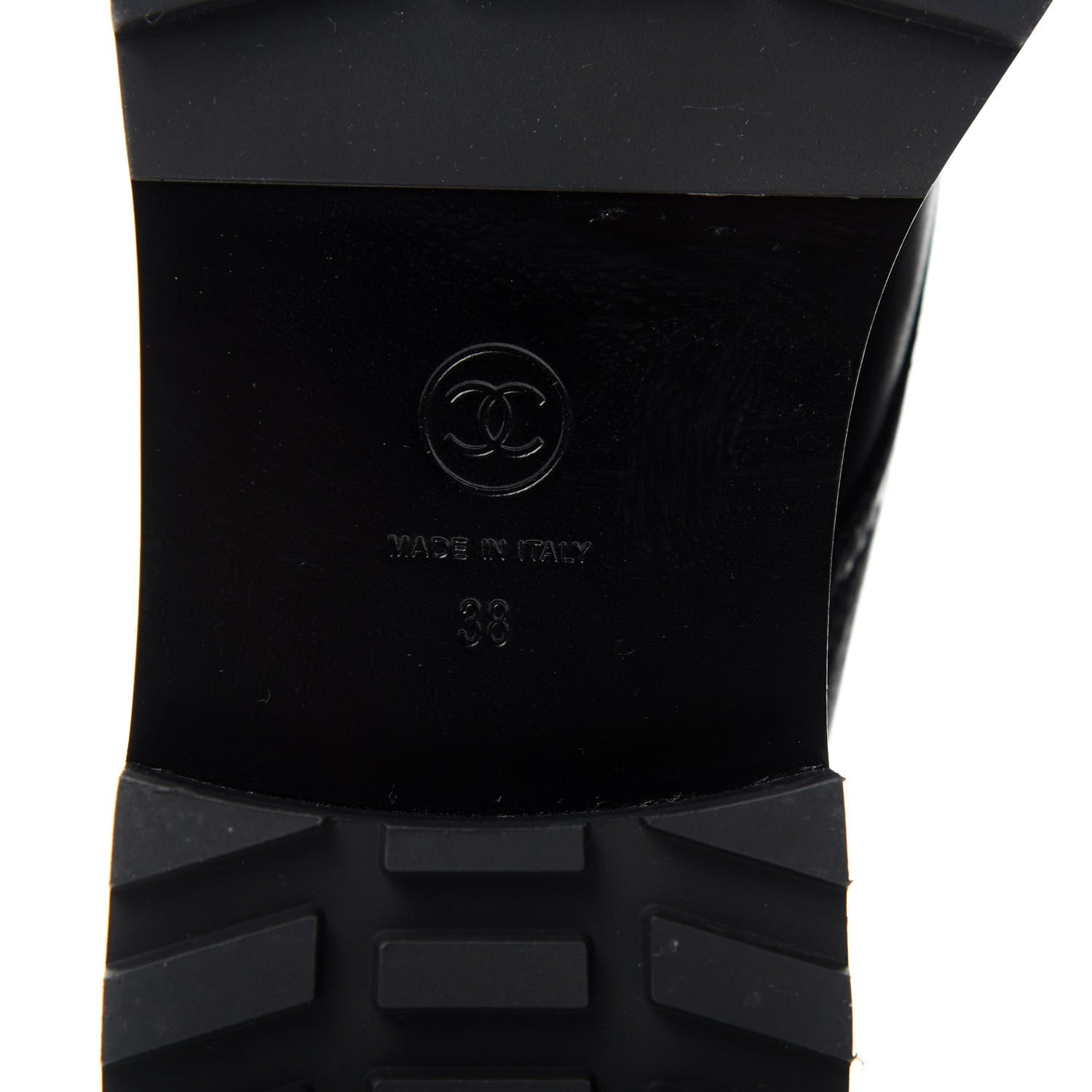 Chanel Crackled Calfskin Velvet Pearl Combat Short Boots 38 Black 9 of 11