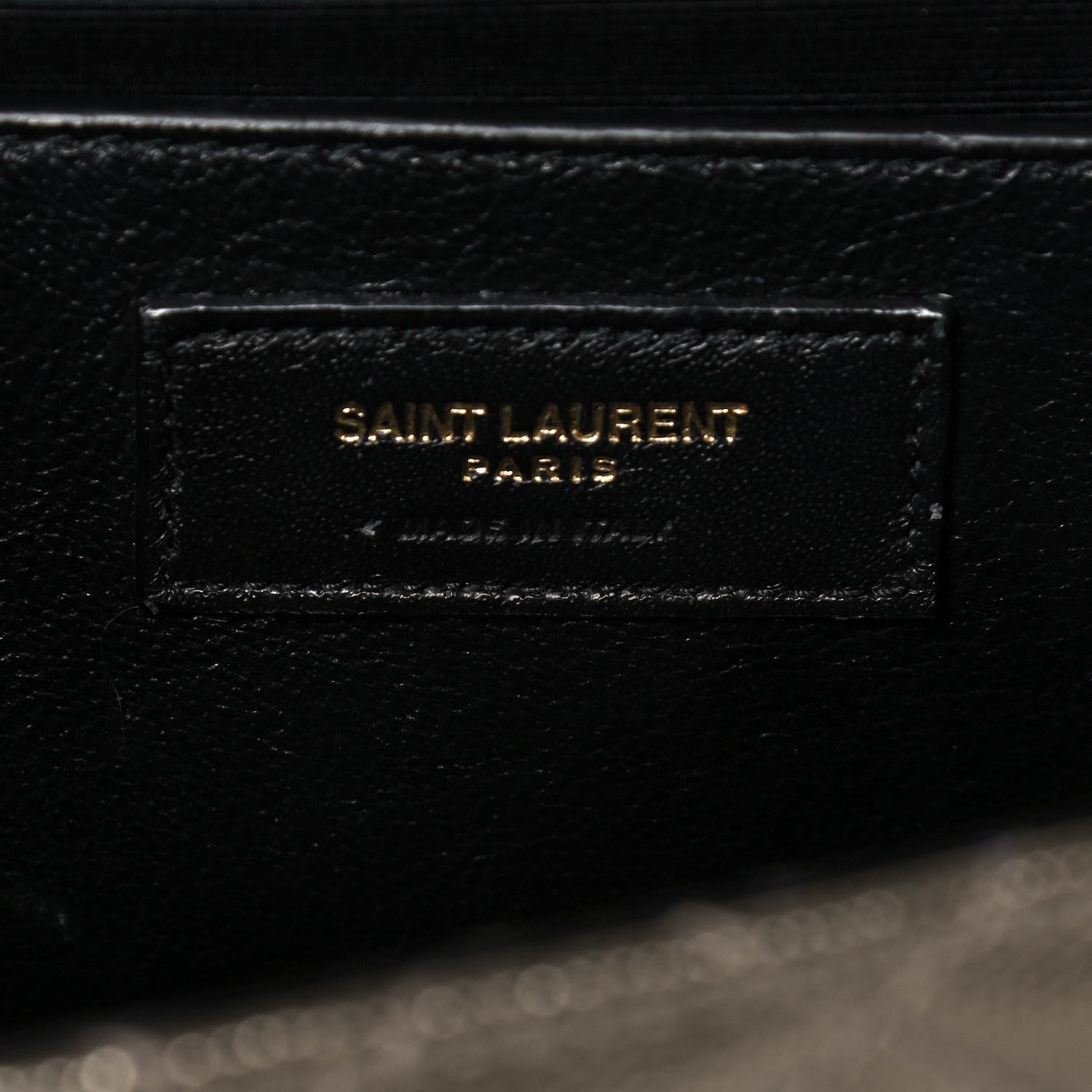 Saint Laurent Metallic Grain De Poudre Textured Mixed Matelasse Triquilt Medium Monogram Satchel Piombo 6 of 13