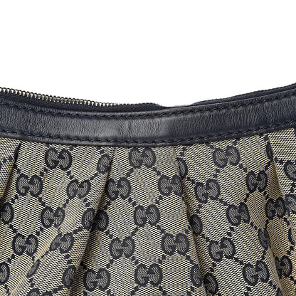 Gucci Monogram Medium Sukey Hobo Navy 9 of 11
