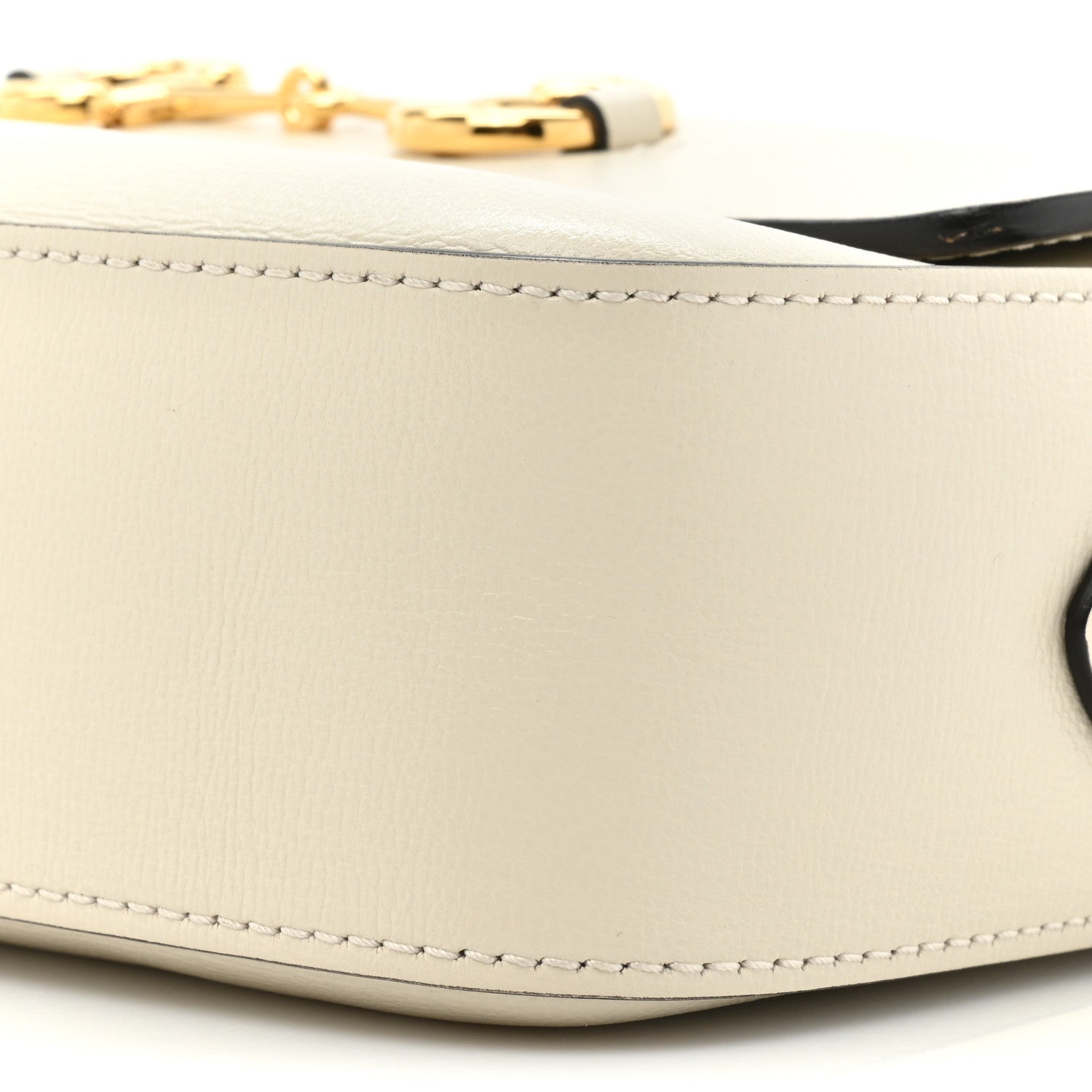 Gucci Azalea Calfskin Small Horsebit 1955 Shoulder Bag Mystic White 8 of 11