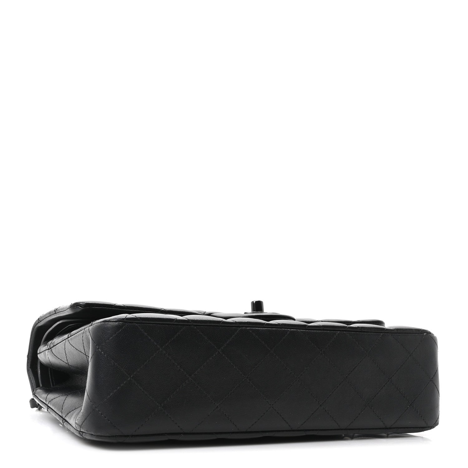 Chanel Lambskin Quilted Medium Double Flap So Black 4 of 10