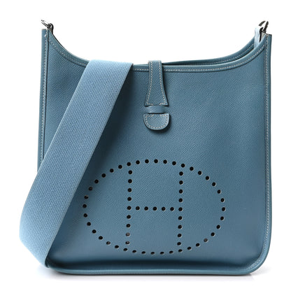 Hermes Epsom Evelyne PM Blue Jean 1 of 10
