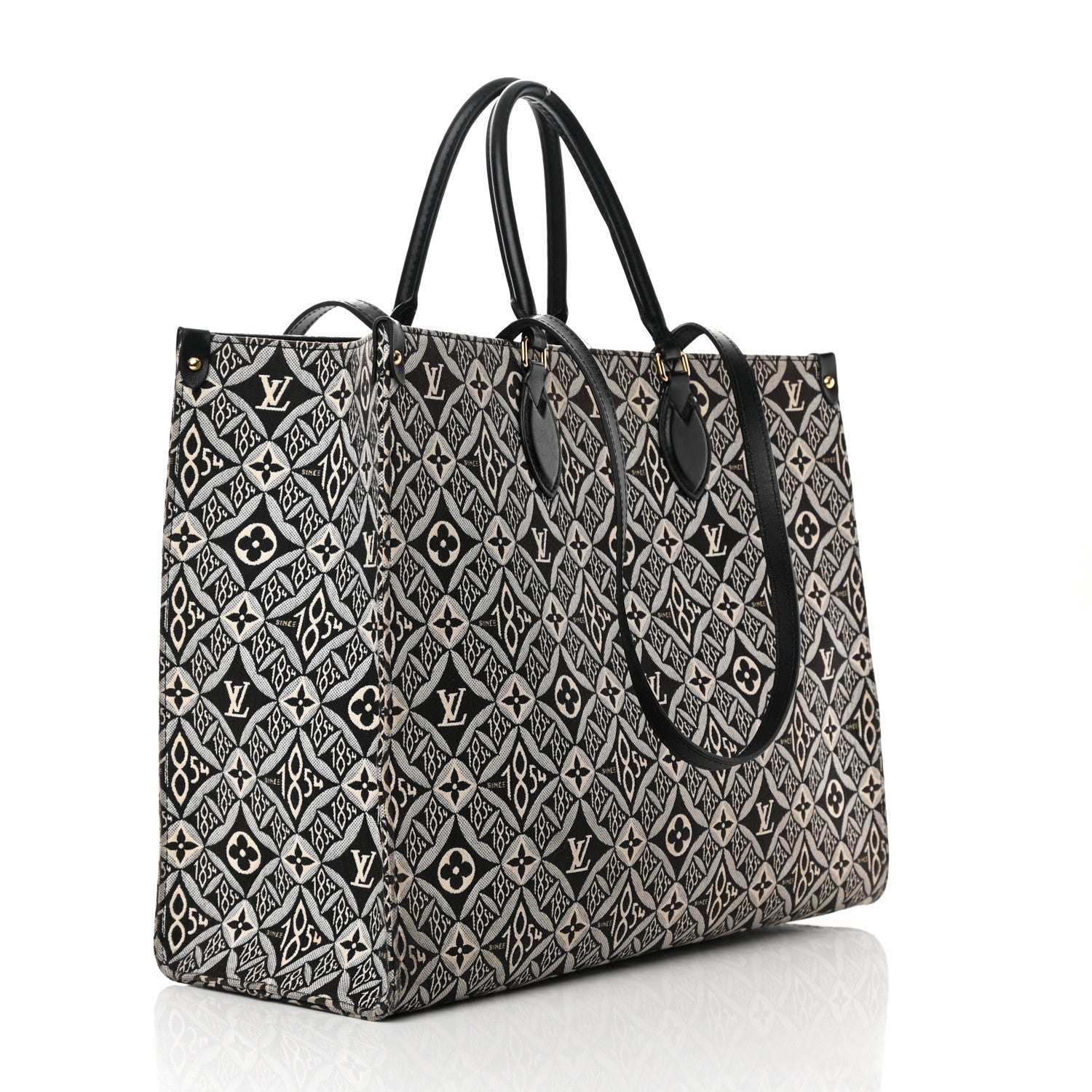 Louis Vuitton Jacquard Since 1854 Onthego GM Grey 2 of 15