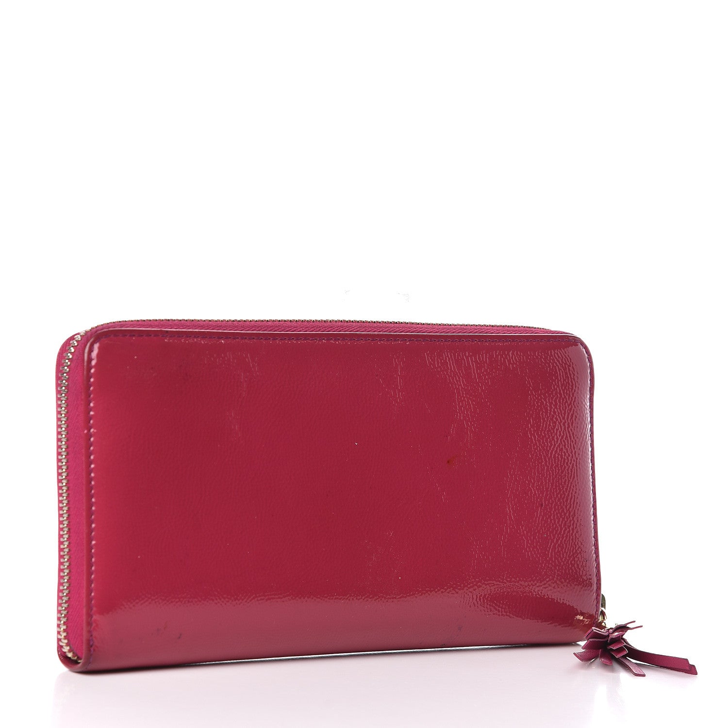 Gucci Patent Soho Zip Around Wallet Bright Bougainvillea 3 of 11