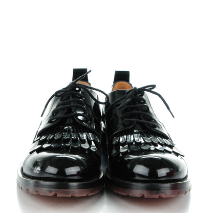Valentino Garavani Patent Lace Up Oxfords 41 Black 2 of 8