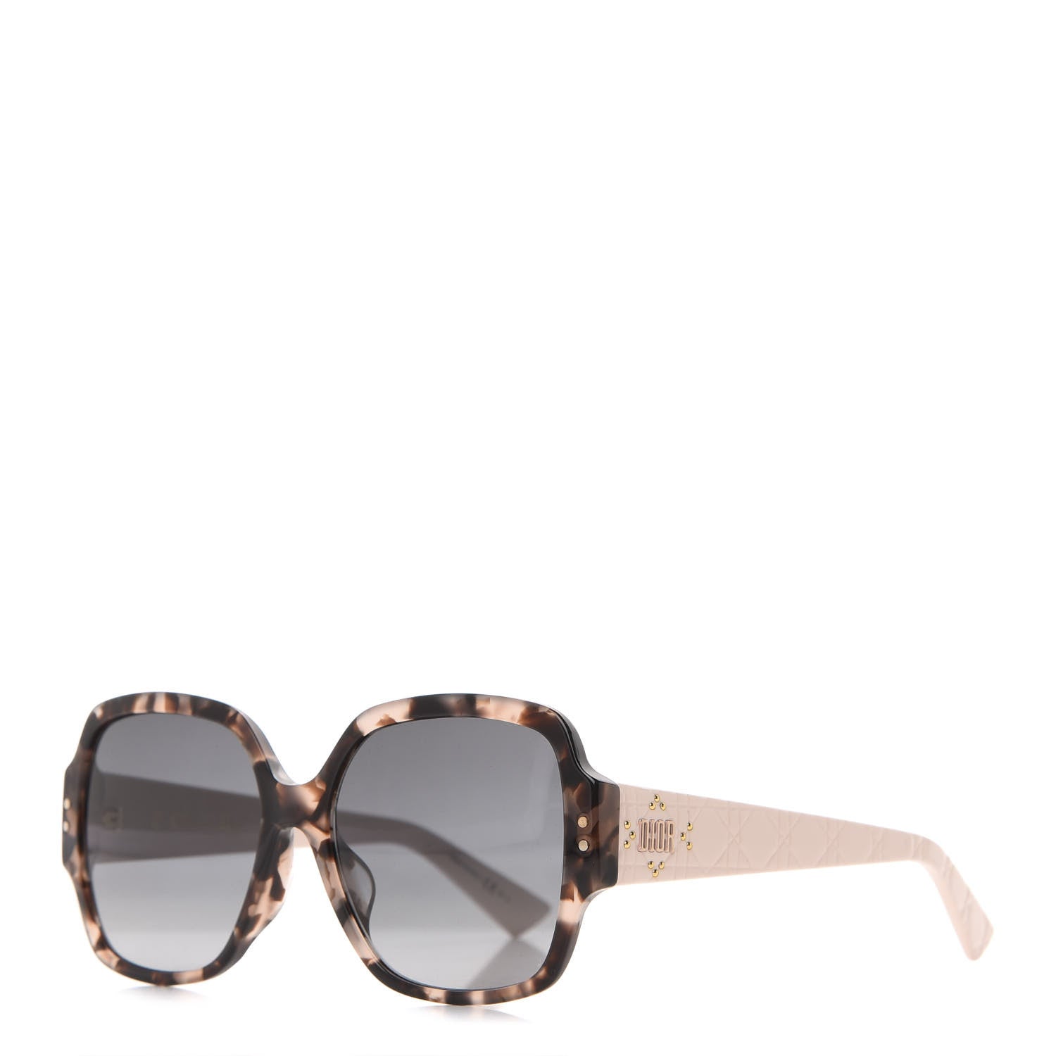 Christian Dior Acetate Cannage Lady Dior Studs 5F Sunglasses Tortoise Pink 1 of 9