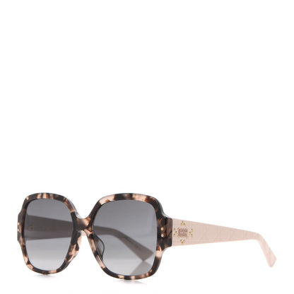 Christian Dior Acetate Cannage Lady Dior Studs 5F Sunglasses Tortoise Pink 1 of 9