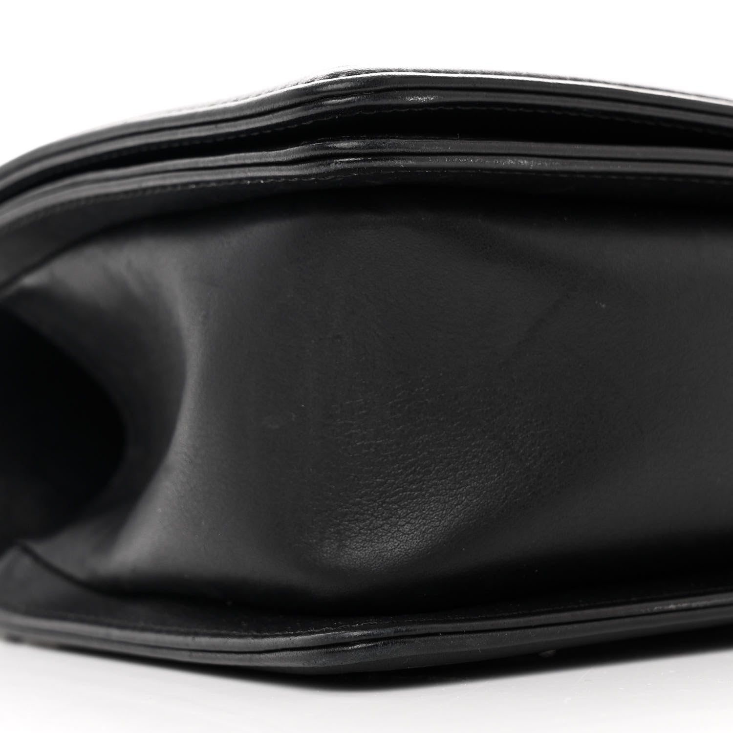 Chanel Lambskin Chevron Quilted Medium Boy Flap Black 9 of 13