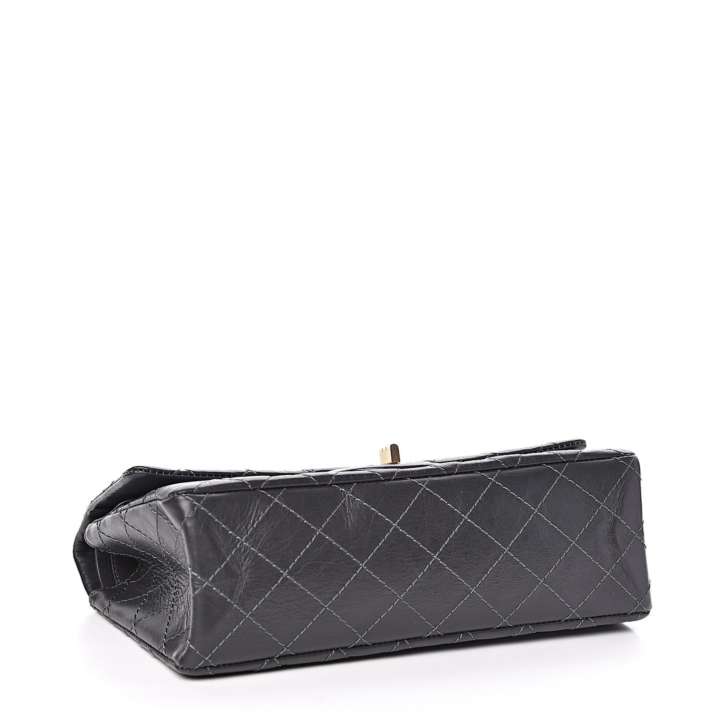 Aged Calfskin 2.55 Reissue 225 Flap Dark Grey