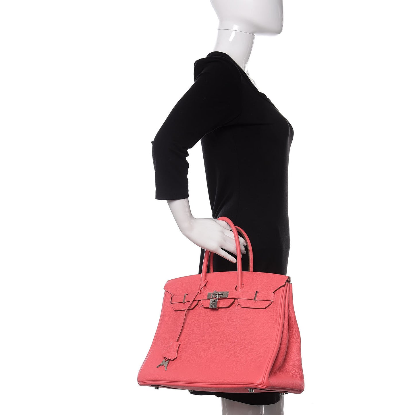 Togo Birkin 35 Rose Lipstick