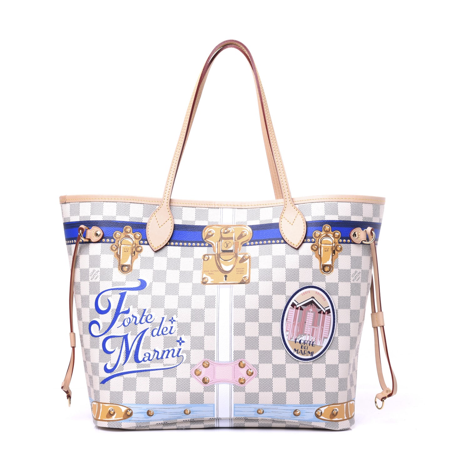 Damier Azur Summer Trunks Forte Dei Marmi Neo Neverfull MM