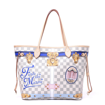 Louis Vuitton Damier Azur Summer Trunks Forte Dei Marmi Neo Neverfull MM 3 of 18