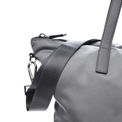 Prada Tessuto Nylon Saffiano Tote Ardesia 9 of 11