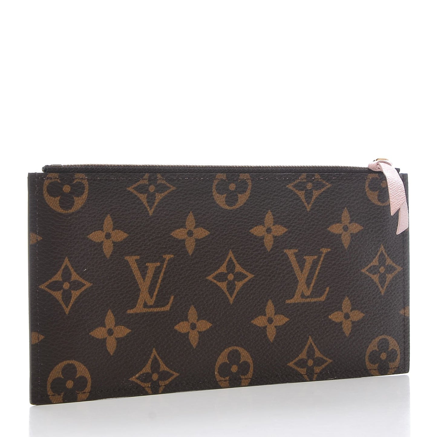 Monogram Felicie Chain Wallet Zippered Insert Rose Ballerine