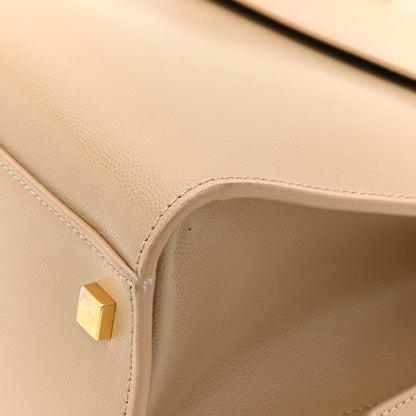 Saint Laurent Grain De Poudre Medium Uptown Tote Dark Beige 17 of 19