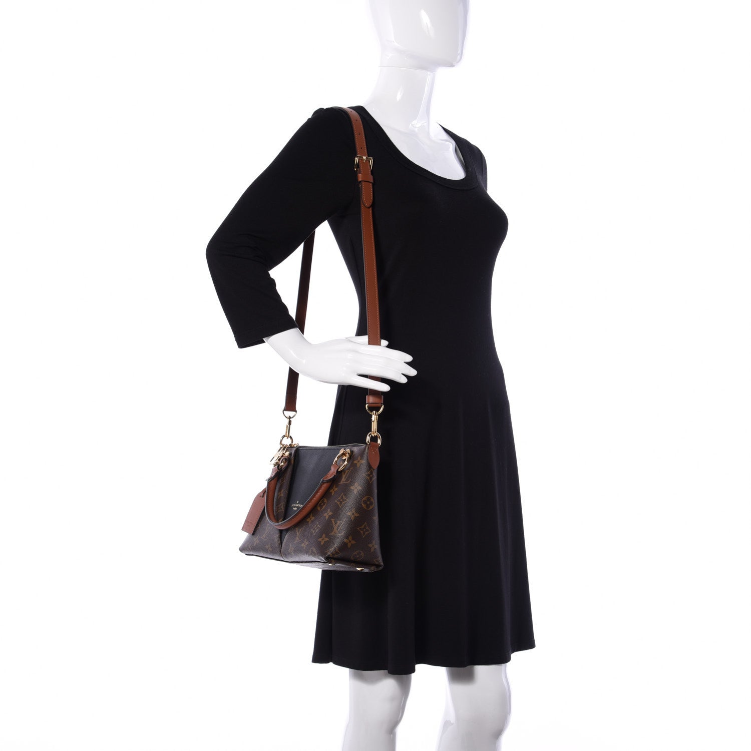 Louis Vuitton Monogram V Tote BB Black 2 of 9