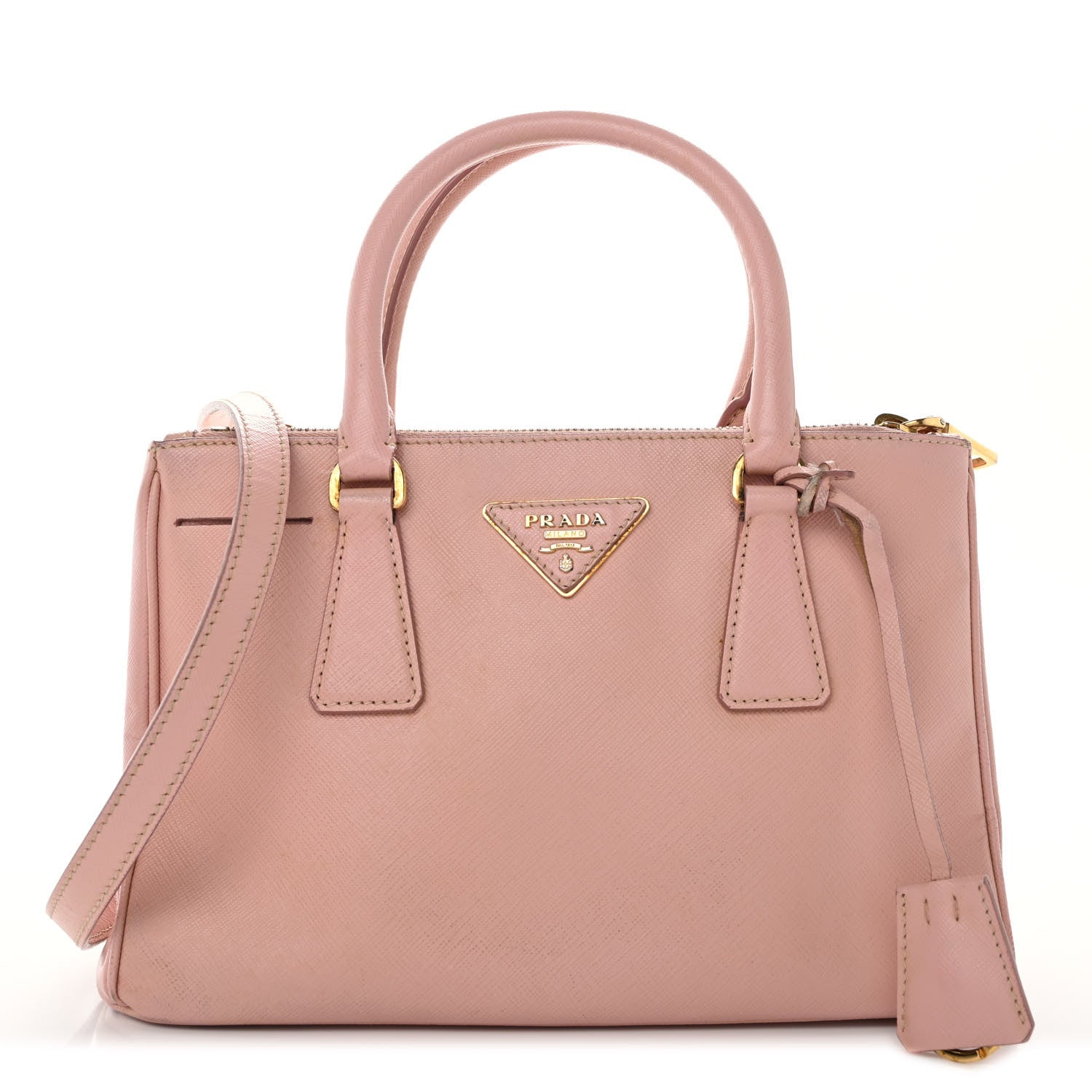 Prada Saffiano Small Galleria Double Zip Tote Orchidea 1 of 14