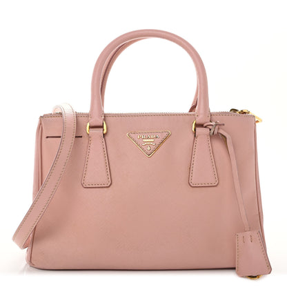 Prada Saffiano Small Galleria Double Zip Tote Orchidea 1 of 14