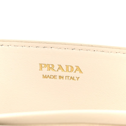 Prada Saffiano Cuir Triangle Logo Miniborse White 6 of 9