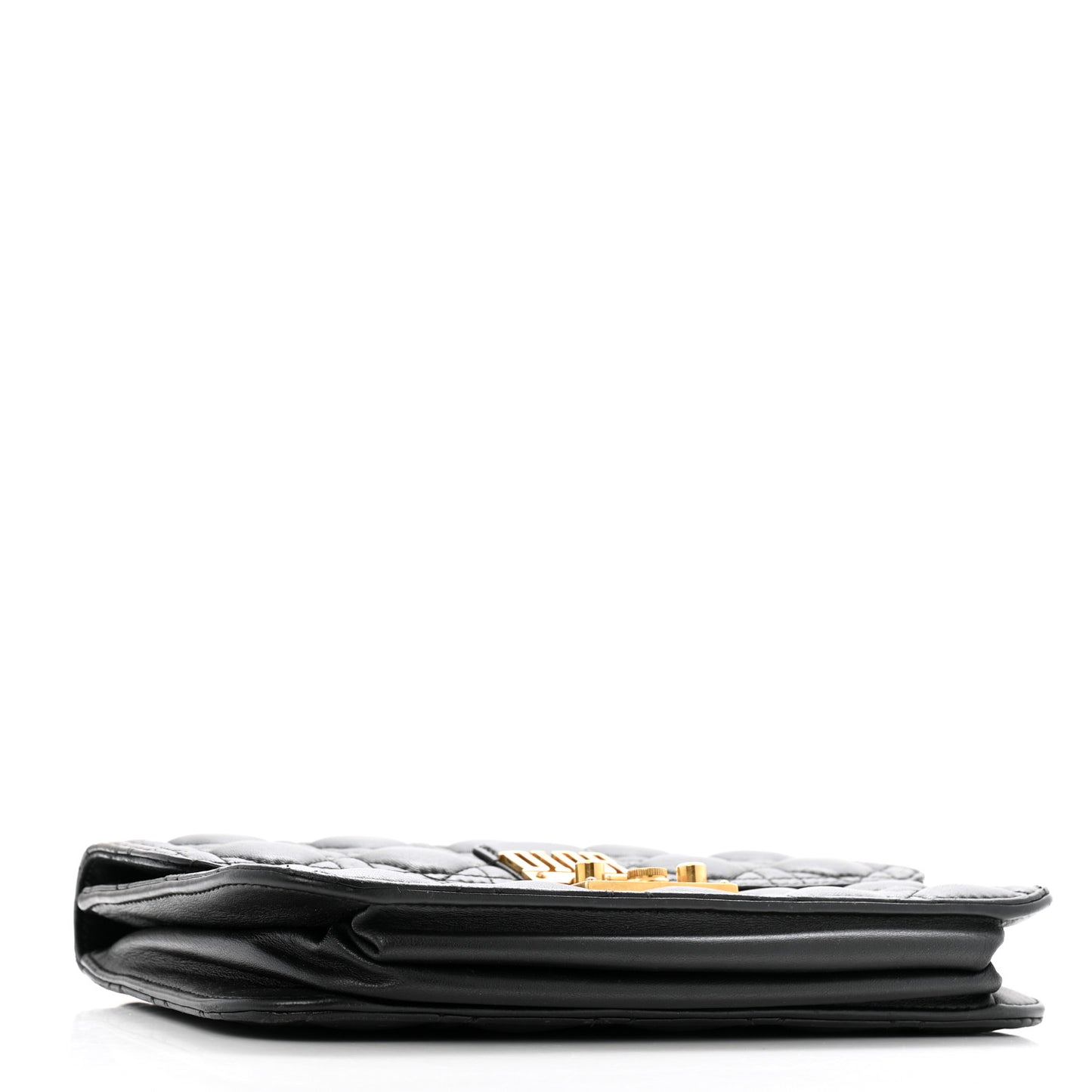 Lambskin Cannage Large Dioraddict Flap Bag Black