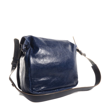 Balenciaga Chevre Besace Messenger Flap Bag Marine 5 of 12
