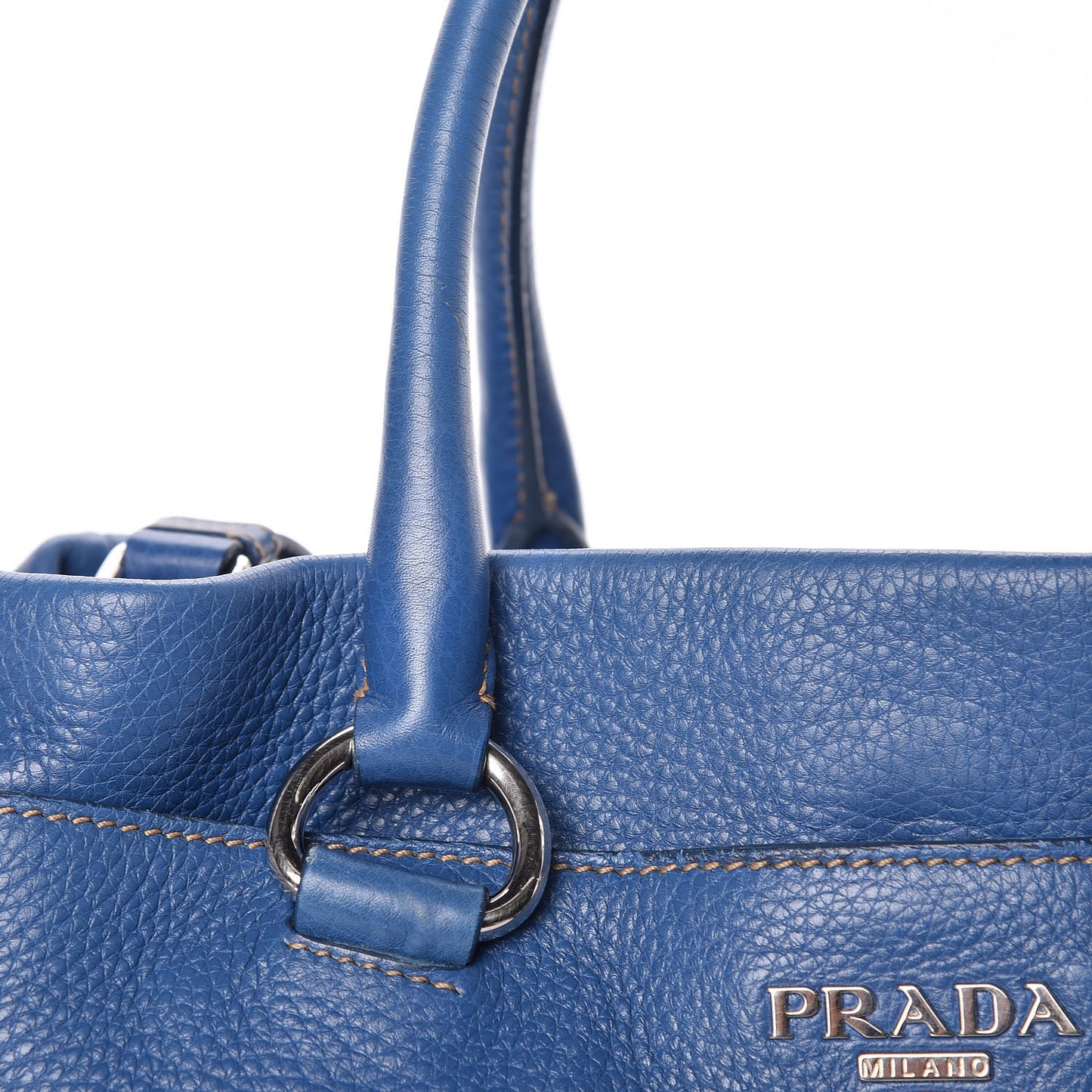 Cervo Deerskin Tote Blue