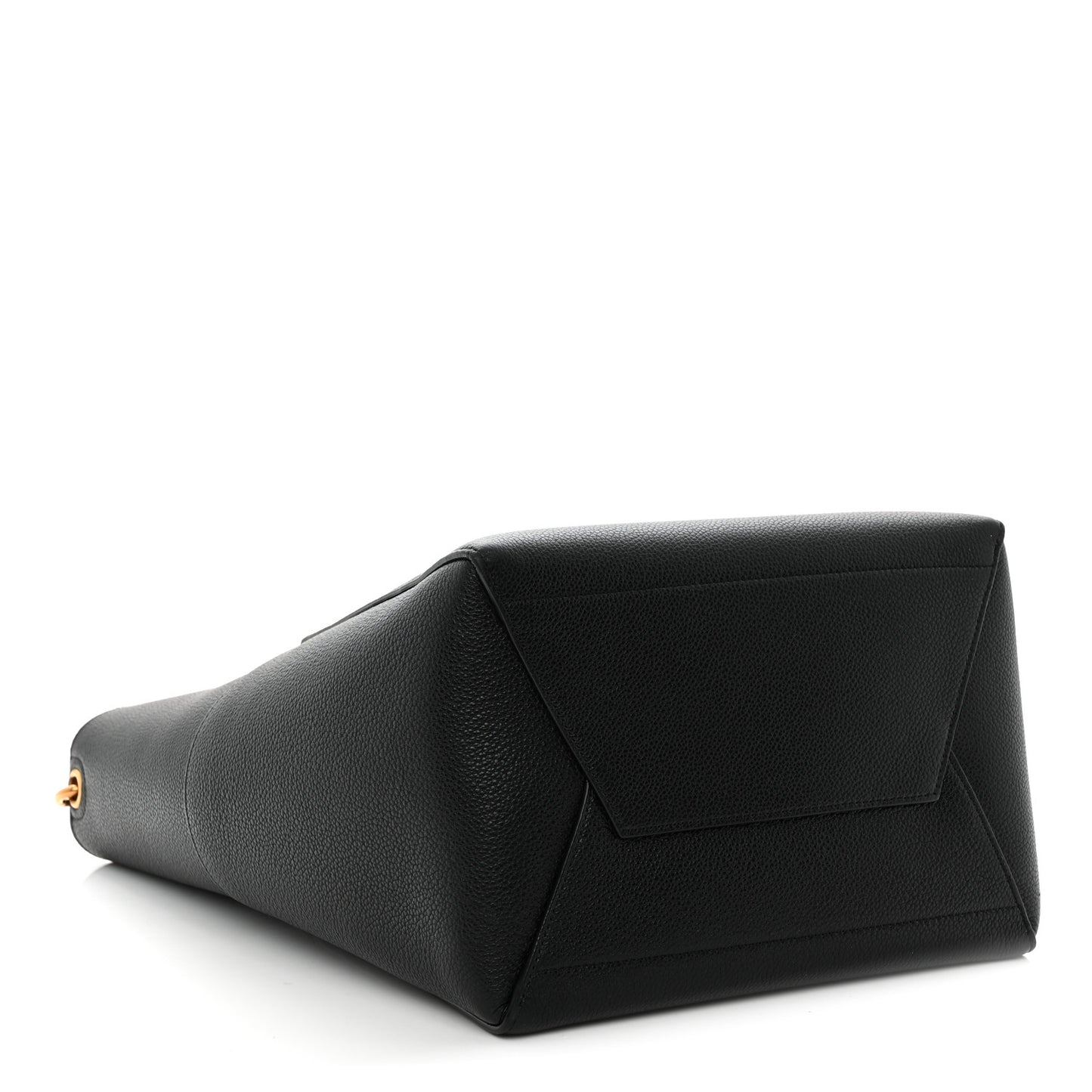 Soft Grained Calfskin Sangle Bucket Bag Black