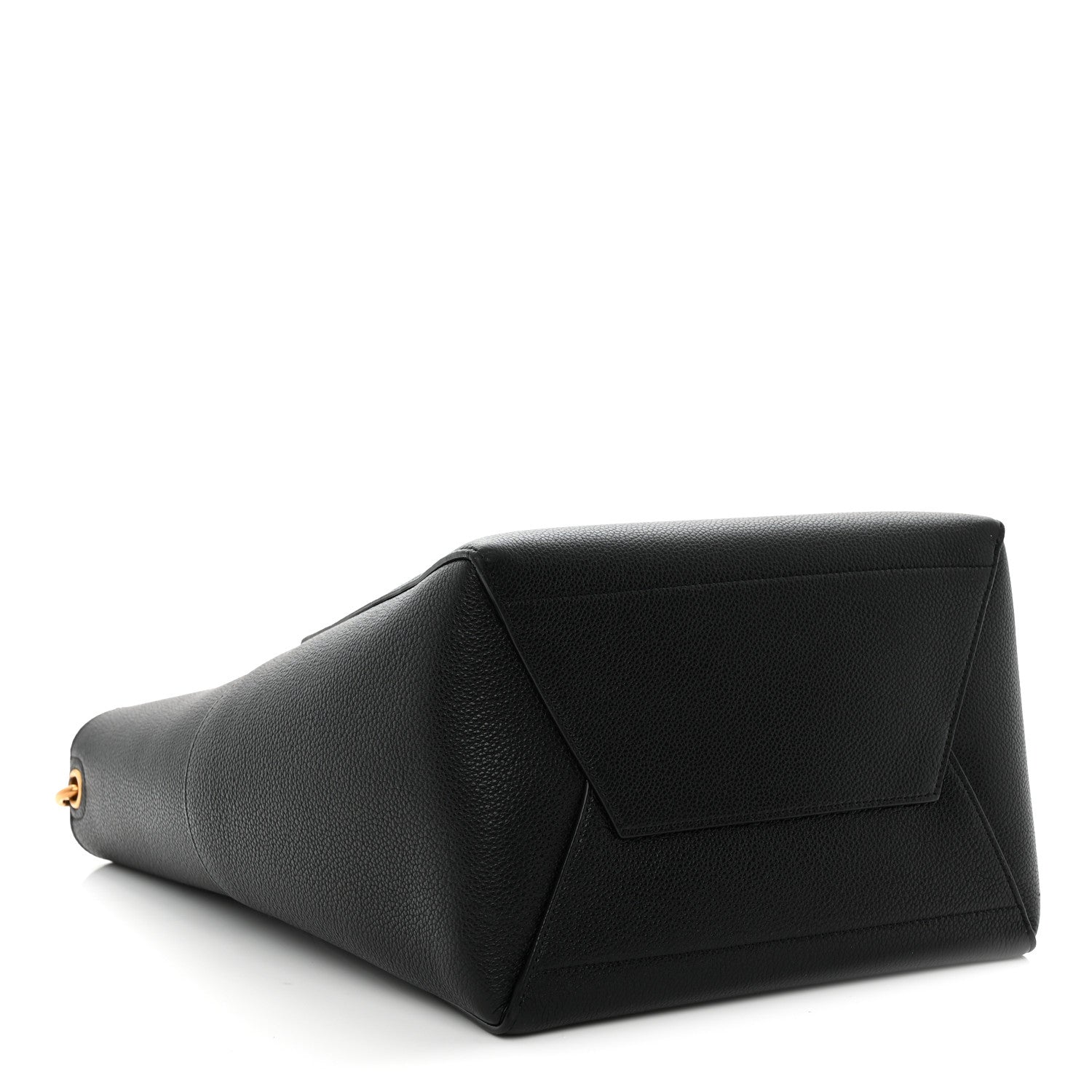 Celine Soft Grained Calfskin Sangle Bucket Bag Black 4 of 11