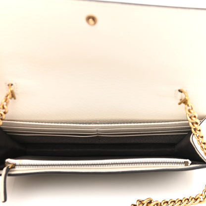Gucci GG Supreme Monogram Web Queen Margaret Chain Wallet White 5 of 9