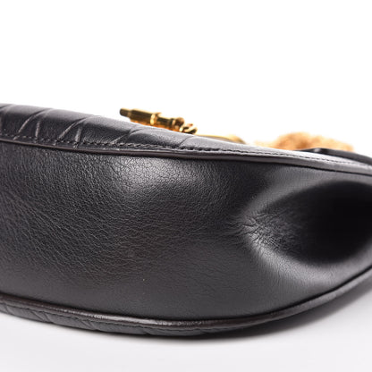 Chloe Calfskin Diamond Embossed Drew Shoulder Bag Black 6 of 10