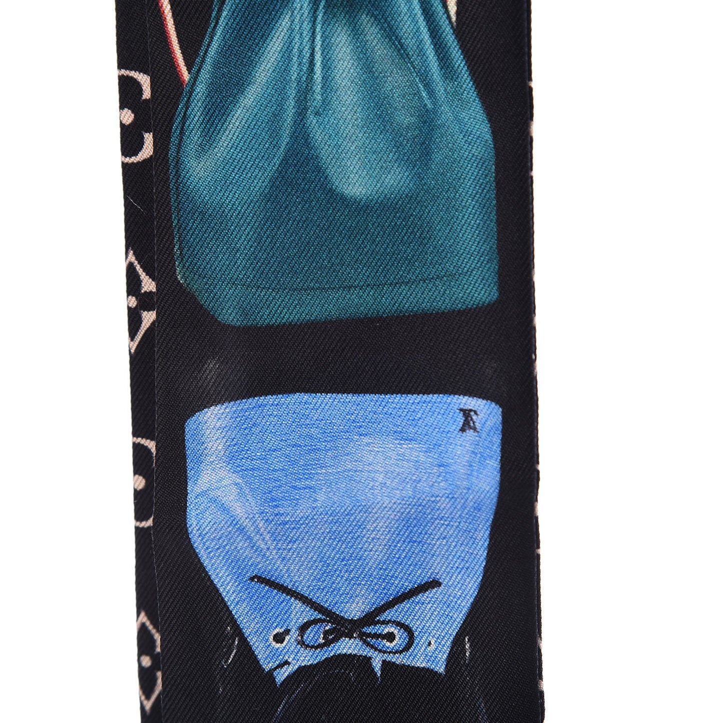 Silk Monogram Tribute To Noe BB Bandeau Black