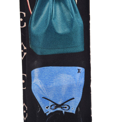 Louis Vuitton Silk Monogram Tribute To Noe BB Bandeau Black 5 of 8