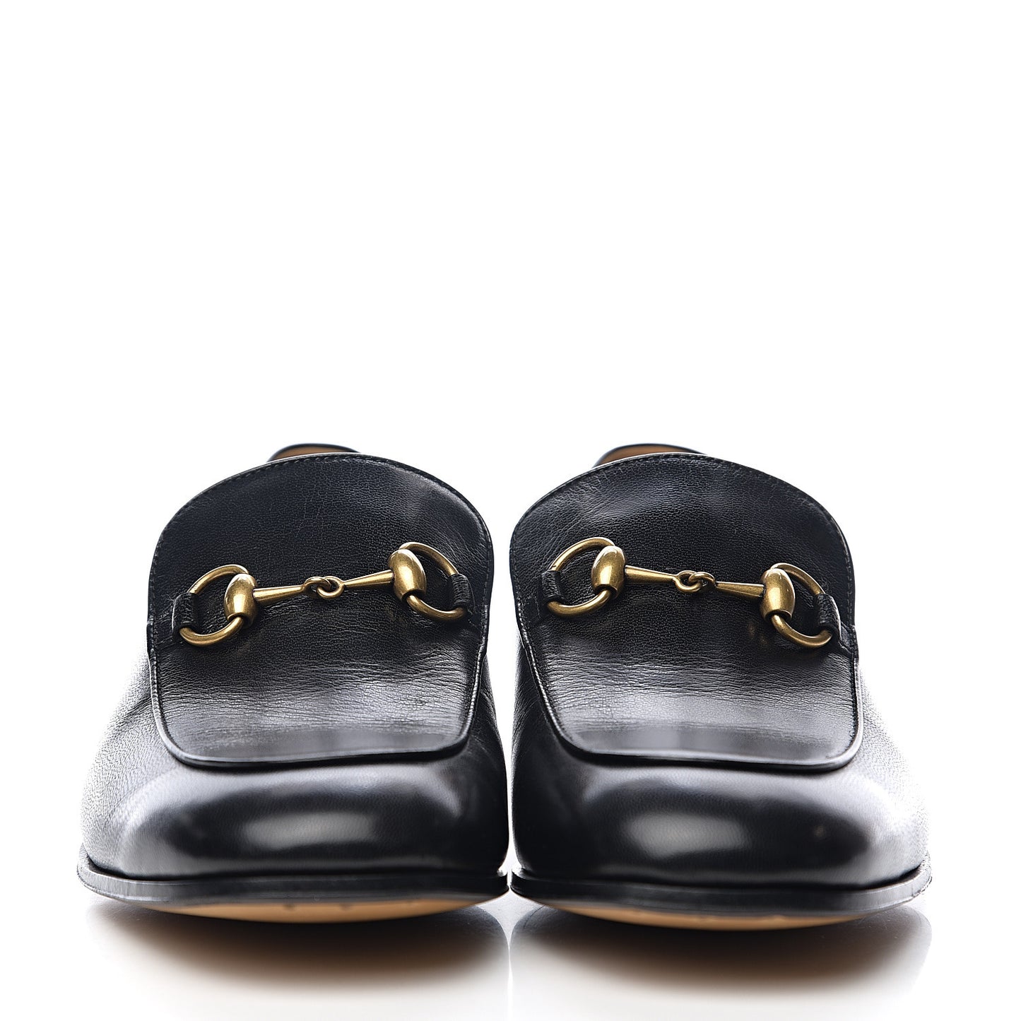 Goatskin Mens Horsebit Loafers 8.5 Black