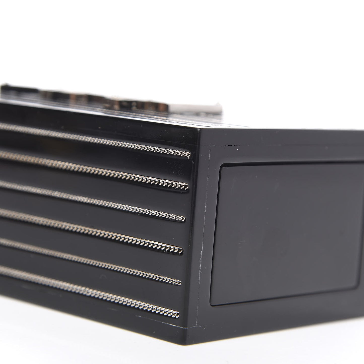 Acrylic Metal Miniadure Logo Match Box Black