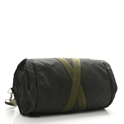 Bottega Veneta Intrecciato Rubber Canvas Duffle Bag Camping 3 of 9