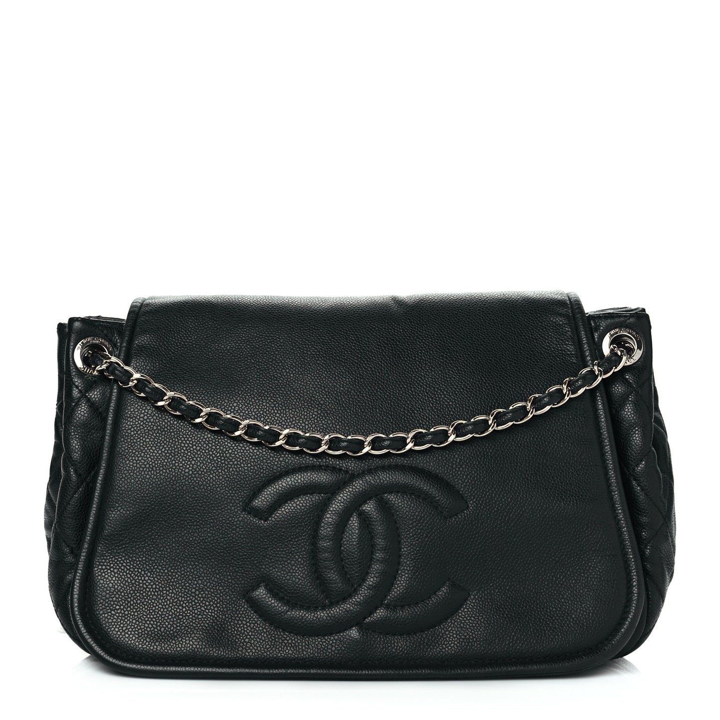Caviar Timeless CC Accordion Flap Black