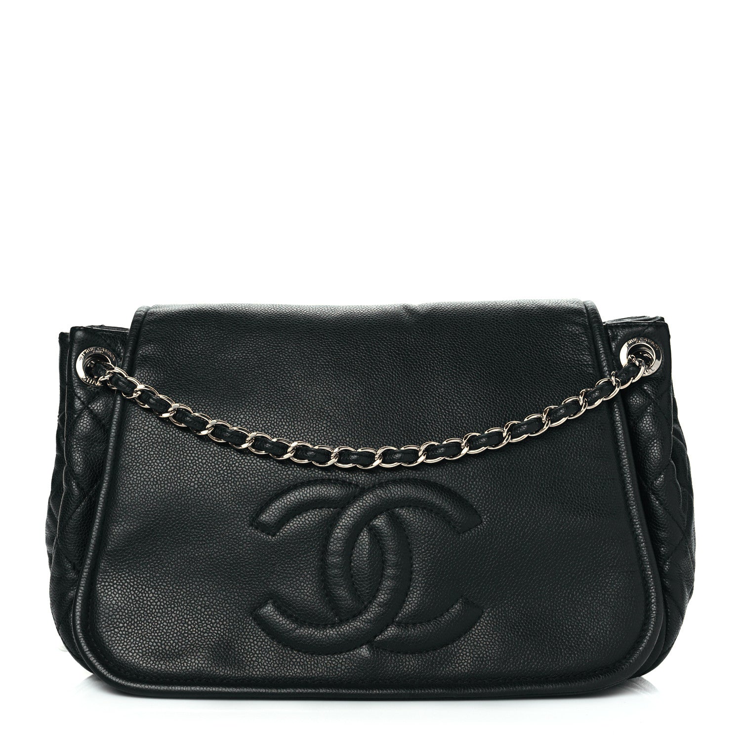 Chanel Caviar Timeless CC Accordion Flap Black 1 of 10