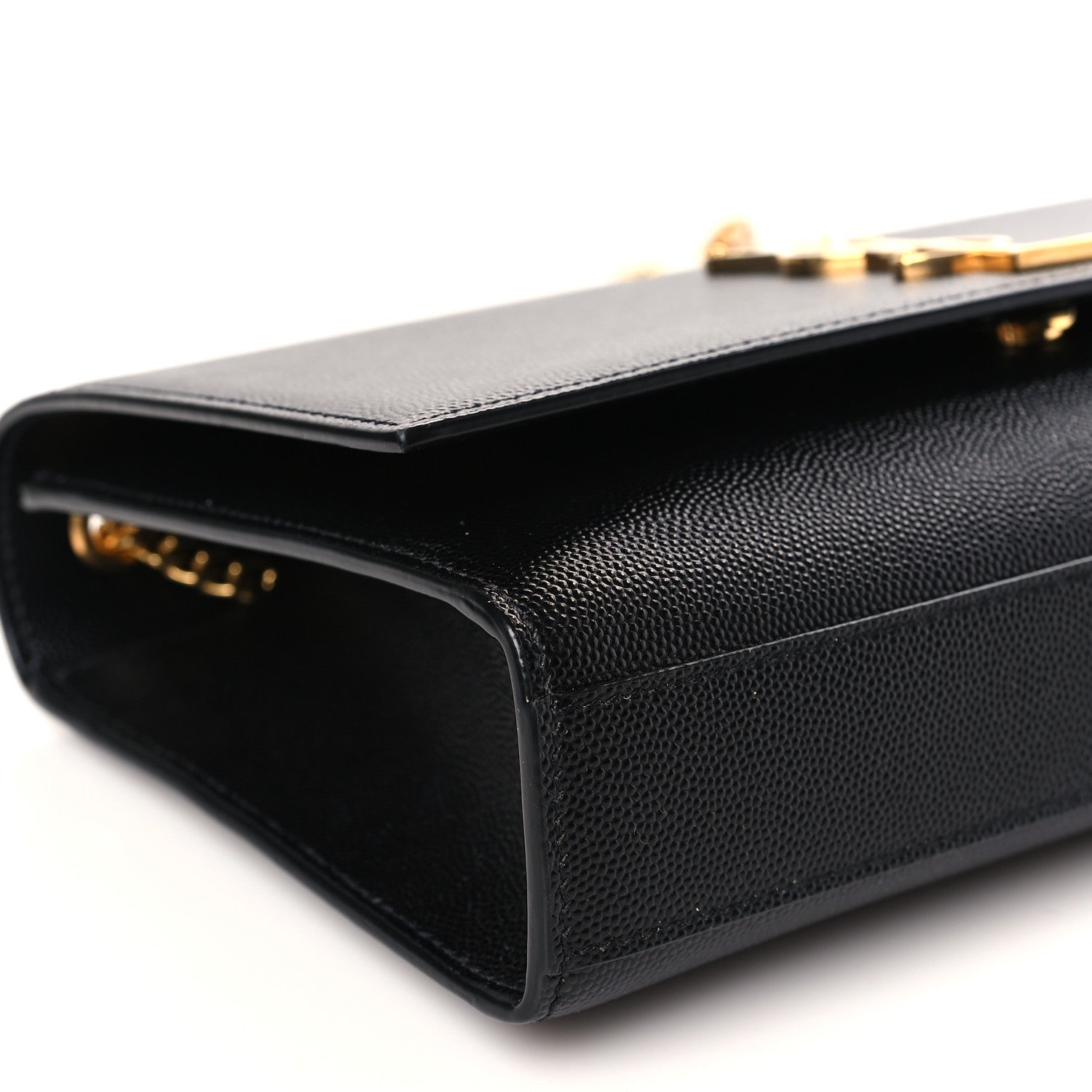 Saint Laurent Grain De Poudre Medium Classic Monogram Kate Satchel Black 7 of 8