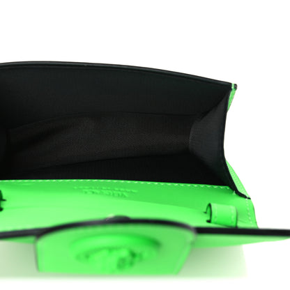 Versace Calfskin Rubber Medusa Shoulder Bag Lime 5 of 11