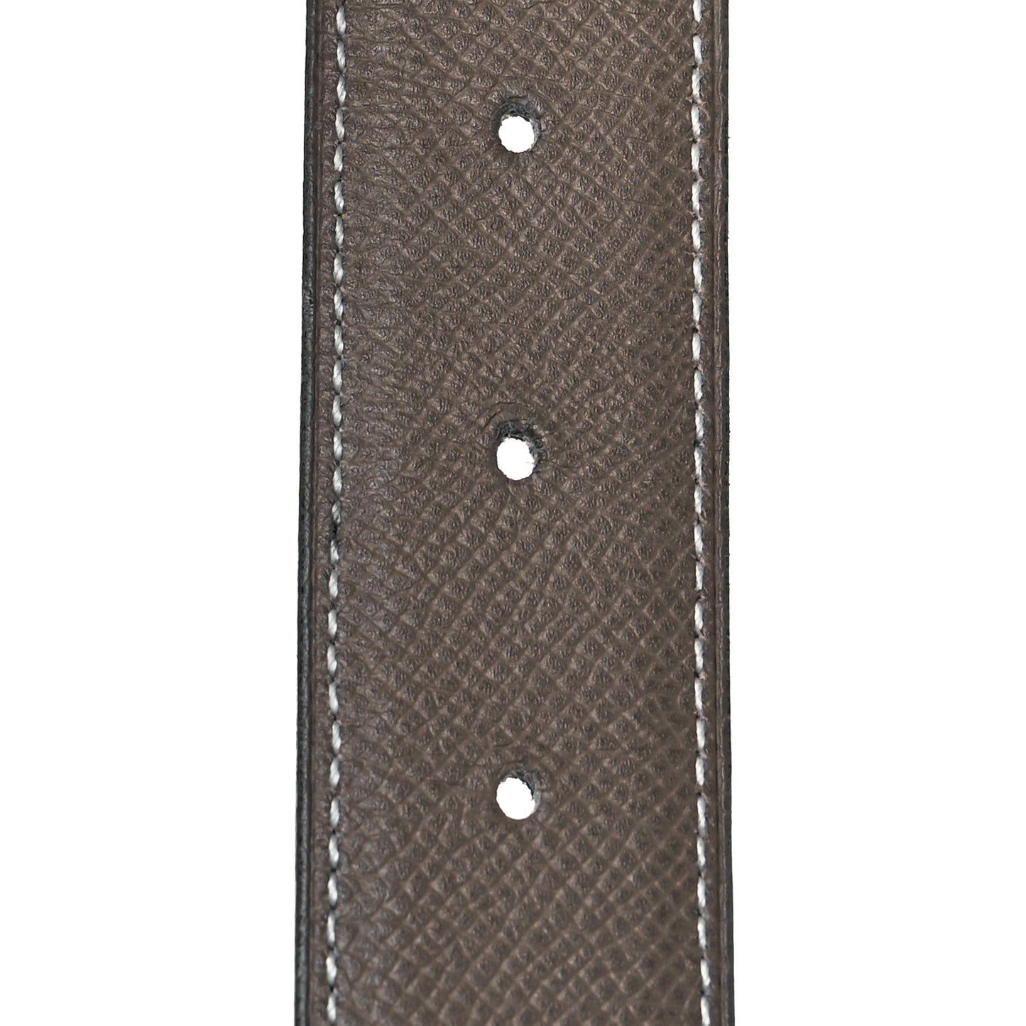 Swift Epsom 24mm Mini H Belt 90 Black Etoupe