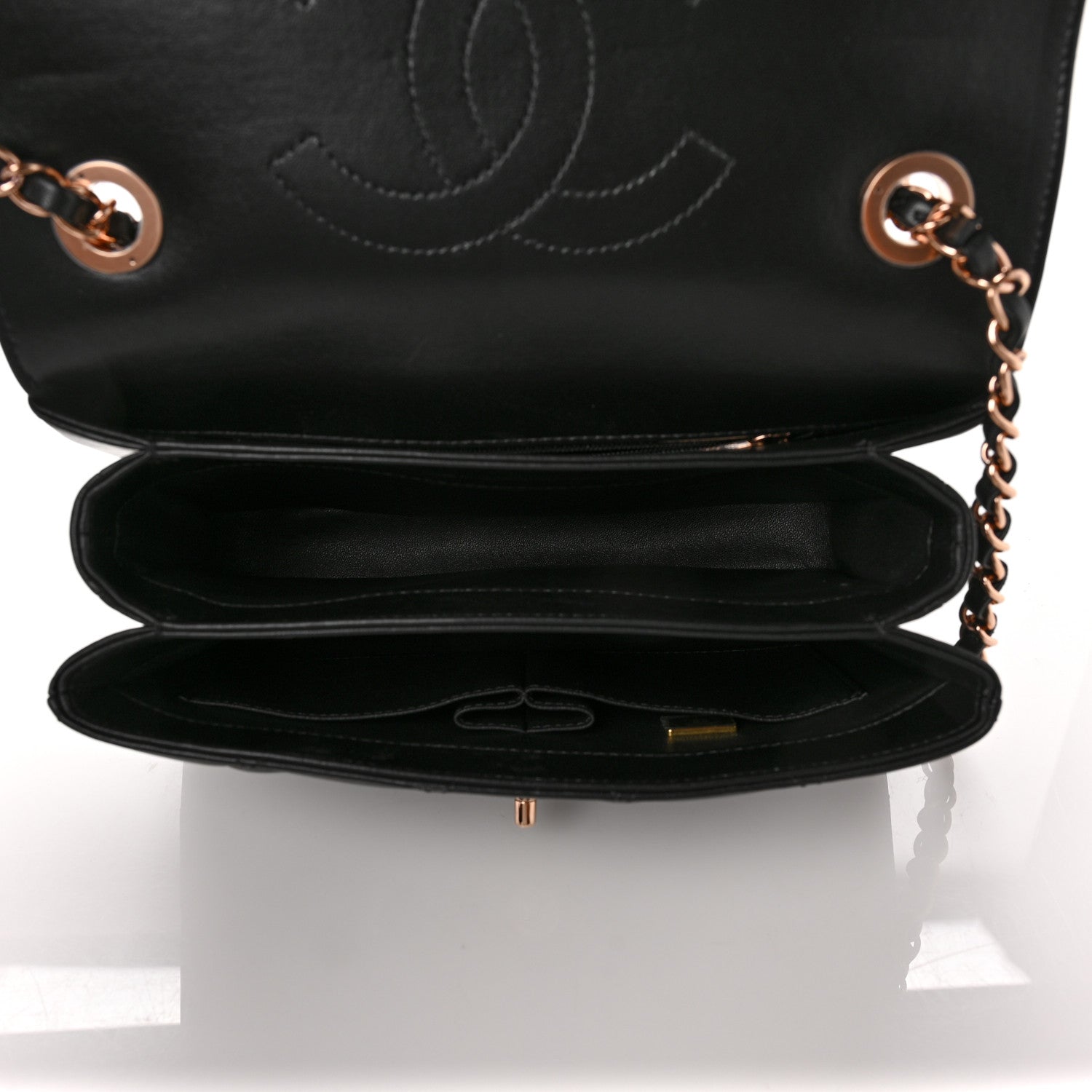 Chanel Lambskin Quilted Small Trendy CC Dual Handle Flap Bag Black 5 of 10