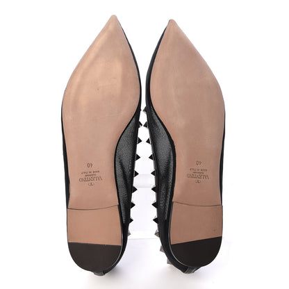 Valentino Garavani Mesh Rockstud Ballerina Flats 40 Black 5 of 7