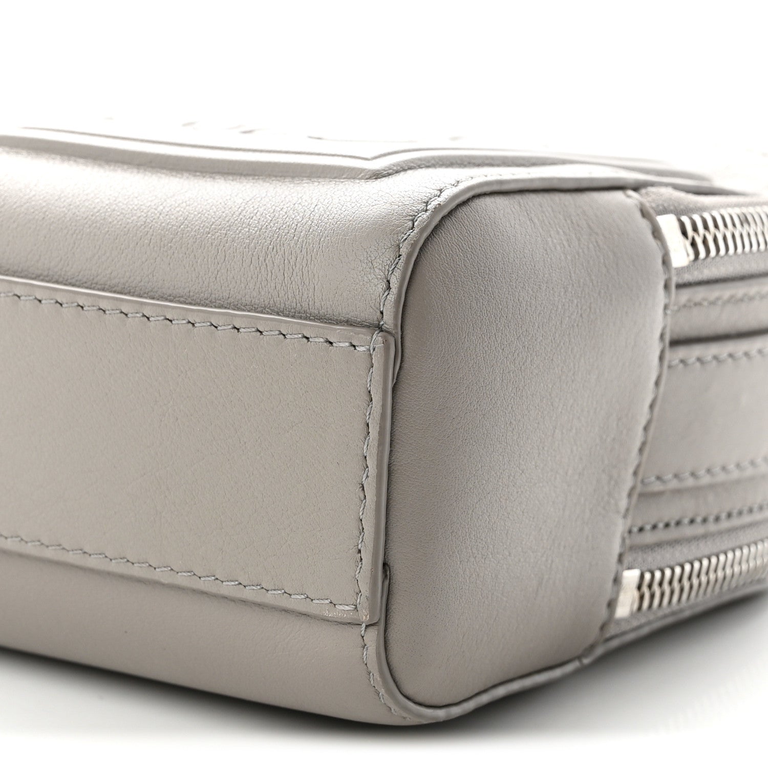 Loewe Satin Calfskin Mini Camera Bag Shell Grey 10 of 11