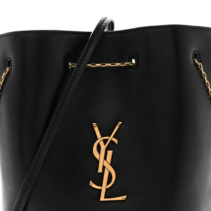 Saint Laurent Lambskin Pochon Shoulder Bag Black 8 of 10