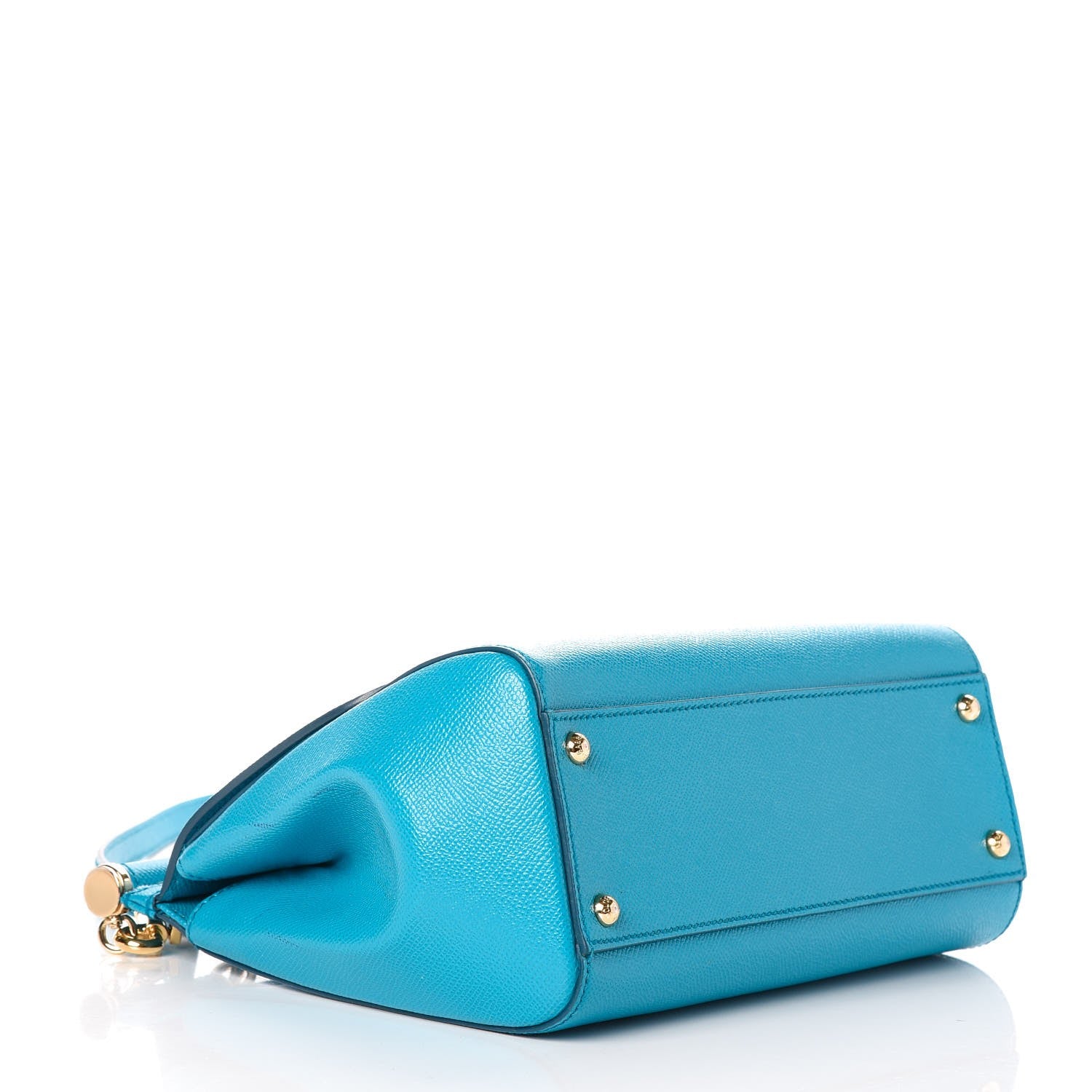 Dolce & Gabbana Dauphine Calfskin Medium Miss Sicily Satchel Turquoise 5 of 7
